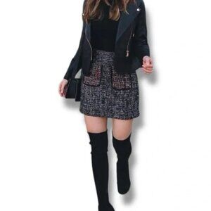Ted Baker London Boucle Juley A Line Skirt Size US 4